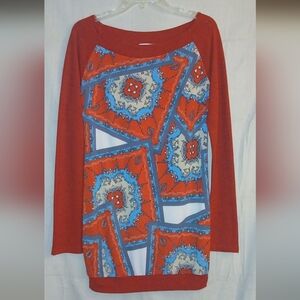 Farinelli Geometric Women's Top